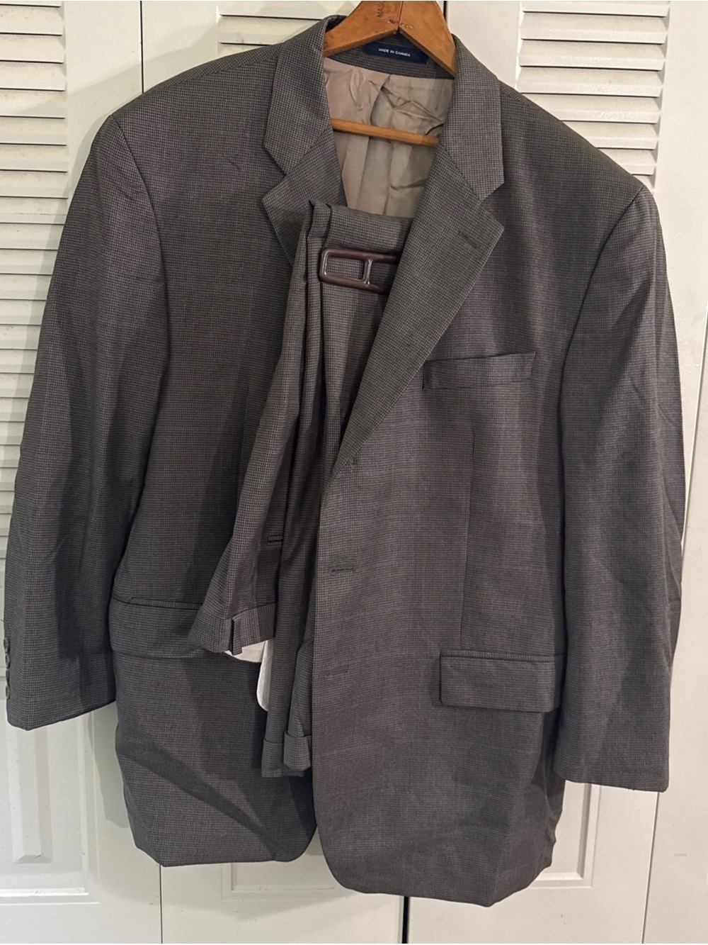 Ralph Lauren Boyds Philadelphia Mens 2 Piece Suit Size 46 R Plaid Cuffed Leg